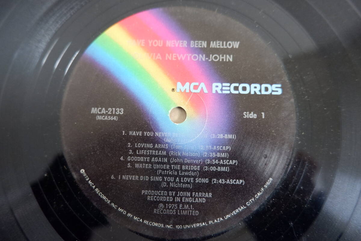 H3-224＜LP/US盤＞オリビア・ニュートン・ジョン Olivia Newton-John / Have You Never Been Mellow_画像3