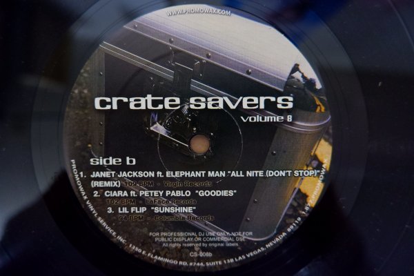 C3-337＜12inch/美盤＞「Crate Savers Volume 8」Mobb Deep/Got It Twisted Remix・Janet Jackson/All Nite (Don't Stop) Rmx 他_画像2