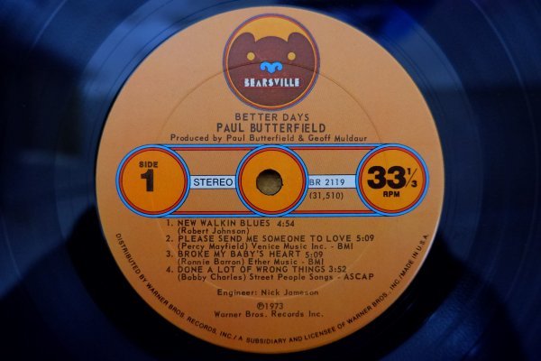 D3-277＜LP/US盤/美盤＞ポール・バターフィールド Paul Butterfield / Better Days_画像5