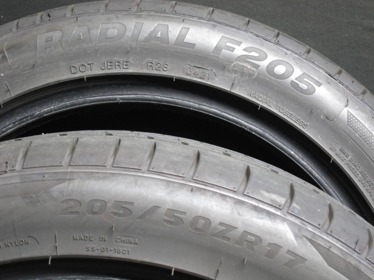 ★☆ 2021年製 MINERVA F205 205/50R17 4本セット #22869 ☆★_画像6