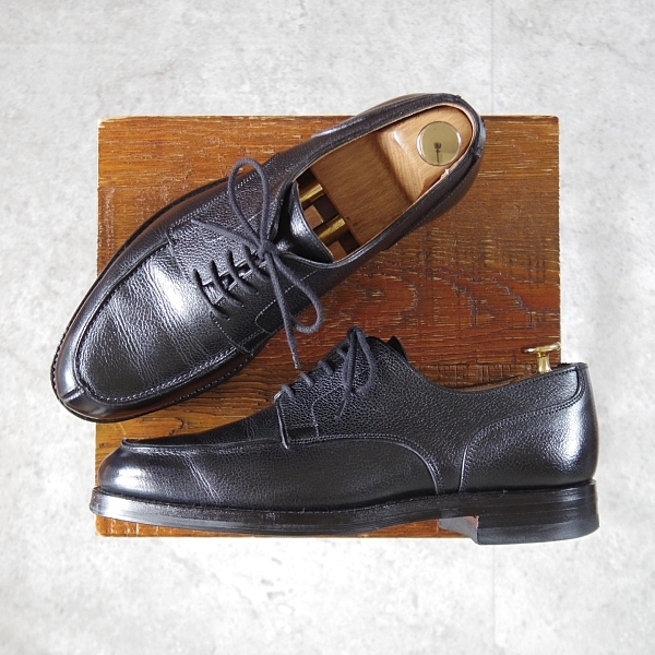 クロケット&ジョーンズ 6E【定価￥93,500-★ダイナイトソール仕様/DURHAM 3/Uチップ】375ラスト/黒/メンズ/Crockett&Jones★l358-5_画像1