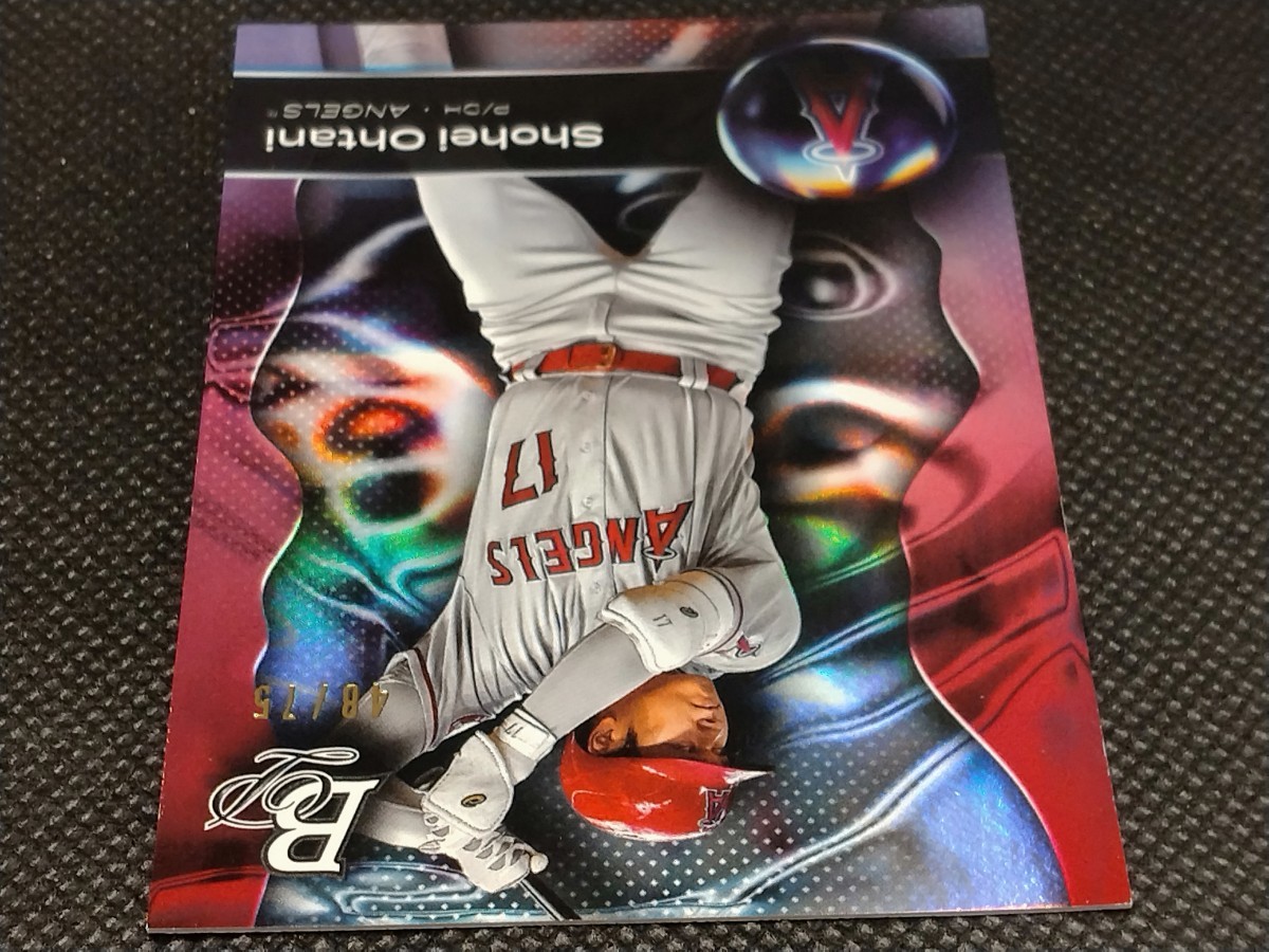 大谷翔平 75枚限定 【2023 TOPPS BOWMAN PLATINUM #68 SHOHEI OHTANI PLATINUM BAR FOIL】 エンジェルス ドジャース レア_画像4