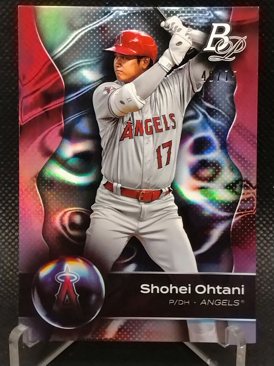 大谷翔平 75枚限定 【2023 TOPPS BOWMAN PLATINUM #68 SHOHEI OHTANI PLATINUM BAR FOIL】 エンジェルス ドジャース レア_画像1