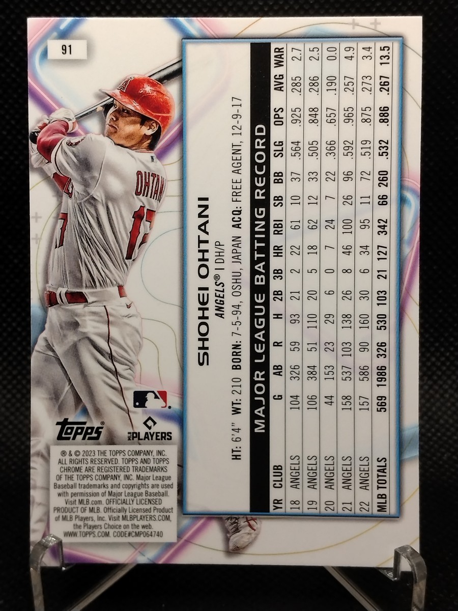 大谷翔平 コズミック2枚セット 【2023 TOPPS COSMIC CHROME EXTRATERRESTRIAL TALENT ! ET-9 & #91 BASE】 エンジェルス ドジャース_画像6