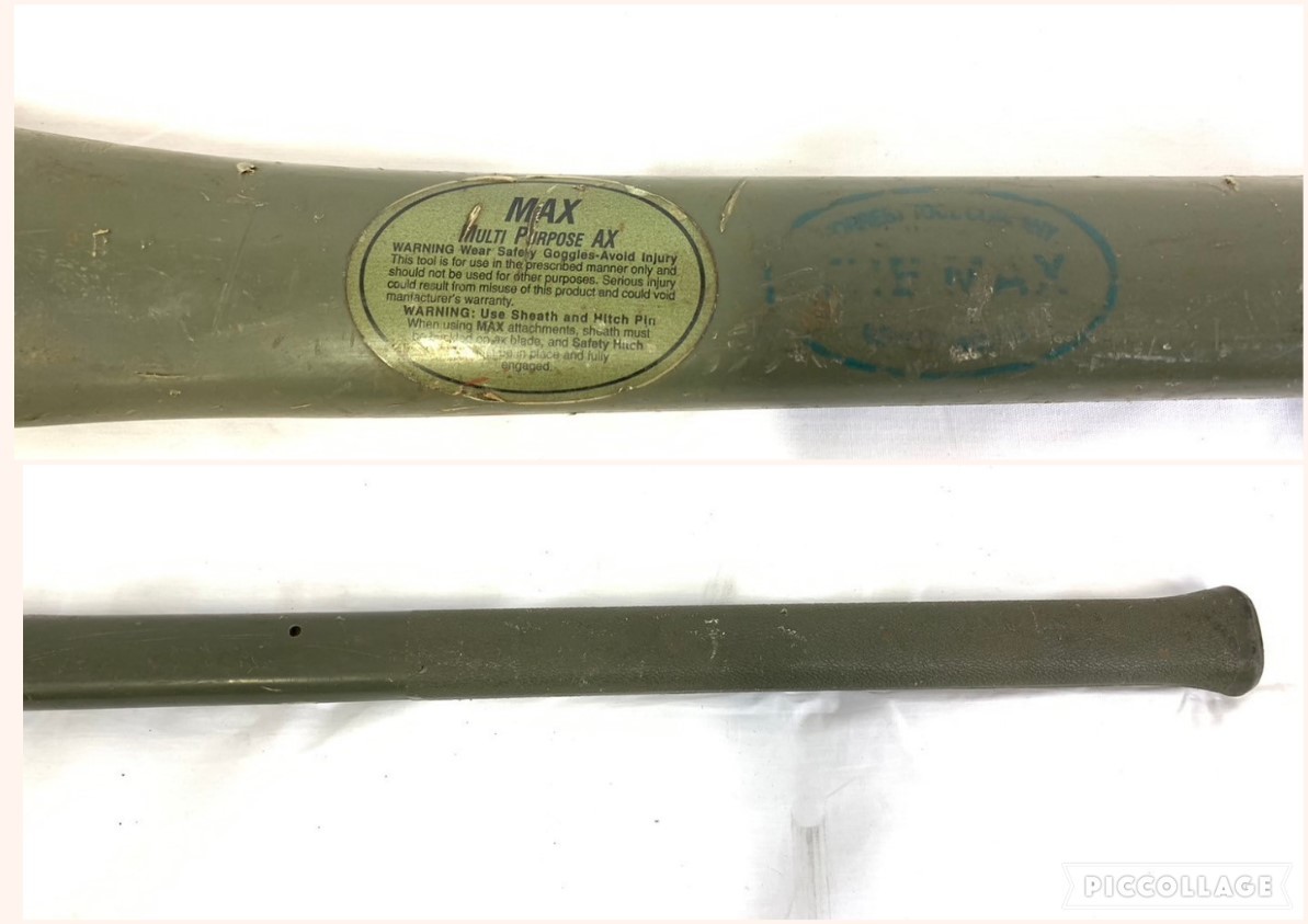 米軍放出品☆斧 薪割り斧 アックス 大きいオノ 87.5cm キャンプ アウトドア MAX Military Multi Purpose AX(120)AB2LK-2#24_画像10