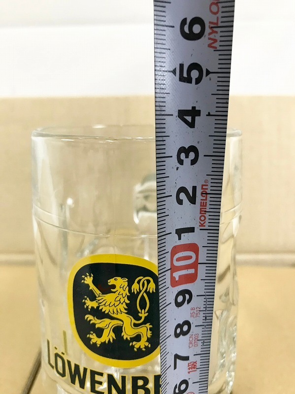 【米軍放出品】☆未使用品 ビールジョッキ 24個 360ml コップ LOWENBRAU/レーベンブロイ アサヒビール (120) ☆AB5JK-W#24_画像9