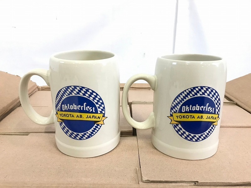 【米軍放出品】未使用品 ビールマグカップ ビアマグ 6個 360ml コップ ビールジョッキ Oktoberfest 横田基地オリジナル (80)☆CB14Lの画像3