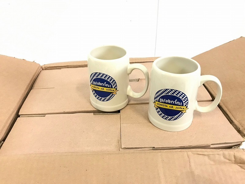 【米軍放出品】☆未使用品 ビールマグカップ ビアマグ 6個 360ml コップ ビールジョッキ Oktoberfest 横田基地オリジナル(80)☆CB20Qの画像1