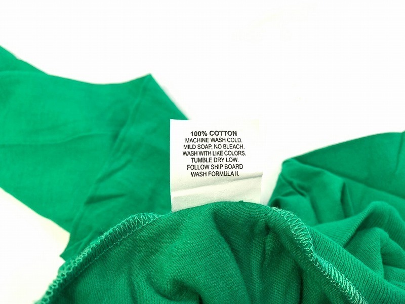 【米軍放出品】☆未使用品 MEKE タートルネック Tシャツ Sサイズ 3枚 長袖 グリーン 甲板作業員/フライトデッキクルーシャツ (80)☆AB9HK-2_画像4