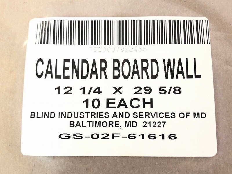 [ the US armed forces discharge goods ] unused goods calendar board wall board 10 sheets display board paper made ornament board (120)*CB17N