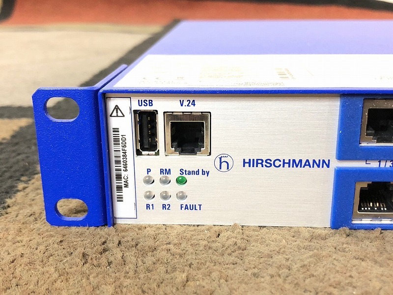 【米軍放出品】未使用品 ギガビットイーサネットスイッチ 3台 ラックマウントスイッチ HIRSCHMANN MACH1020 (160) BB14PK-W_画像4