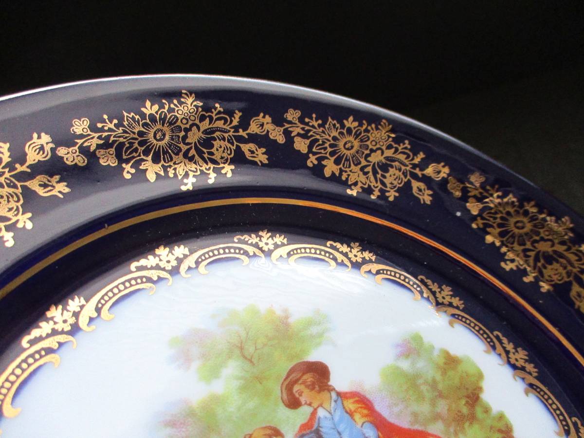 ☆1000スタ☆【美品】リモージュ キャッスル LIMOGES CASTEL FRANCE 22K GOLD 中皿 18.5ｃｍ プレート ブランド食器 洋食器 金彩 飾皿 人気_画像6