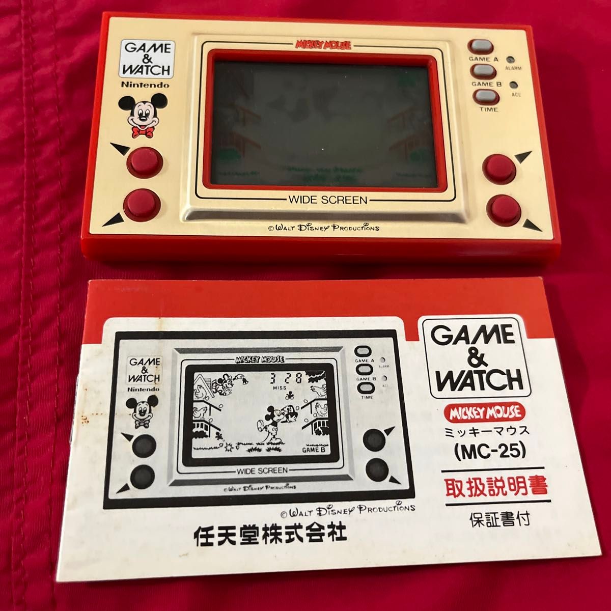 激レア　訳あり　ミッキーマウス　ゲームウォッチ 任天堂　GAME & WATCH ディズニー　 ニンテンドー Nintendo