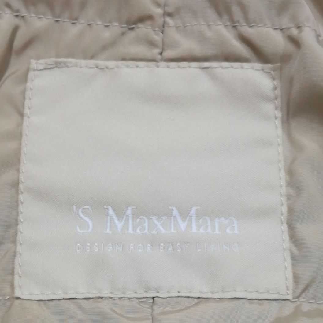 エスマックスマーラ S Max Mara レディース ダウンジャケット アウター ベージュ系 ファー欠品 サイズ38 訳あり