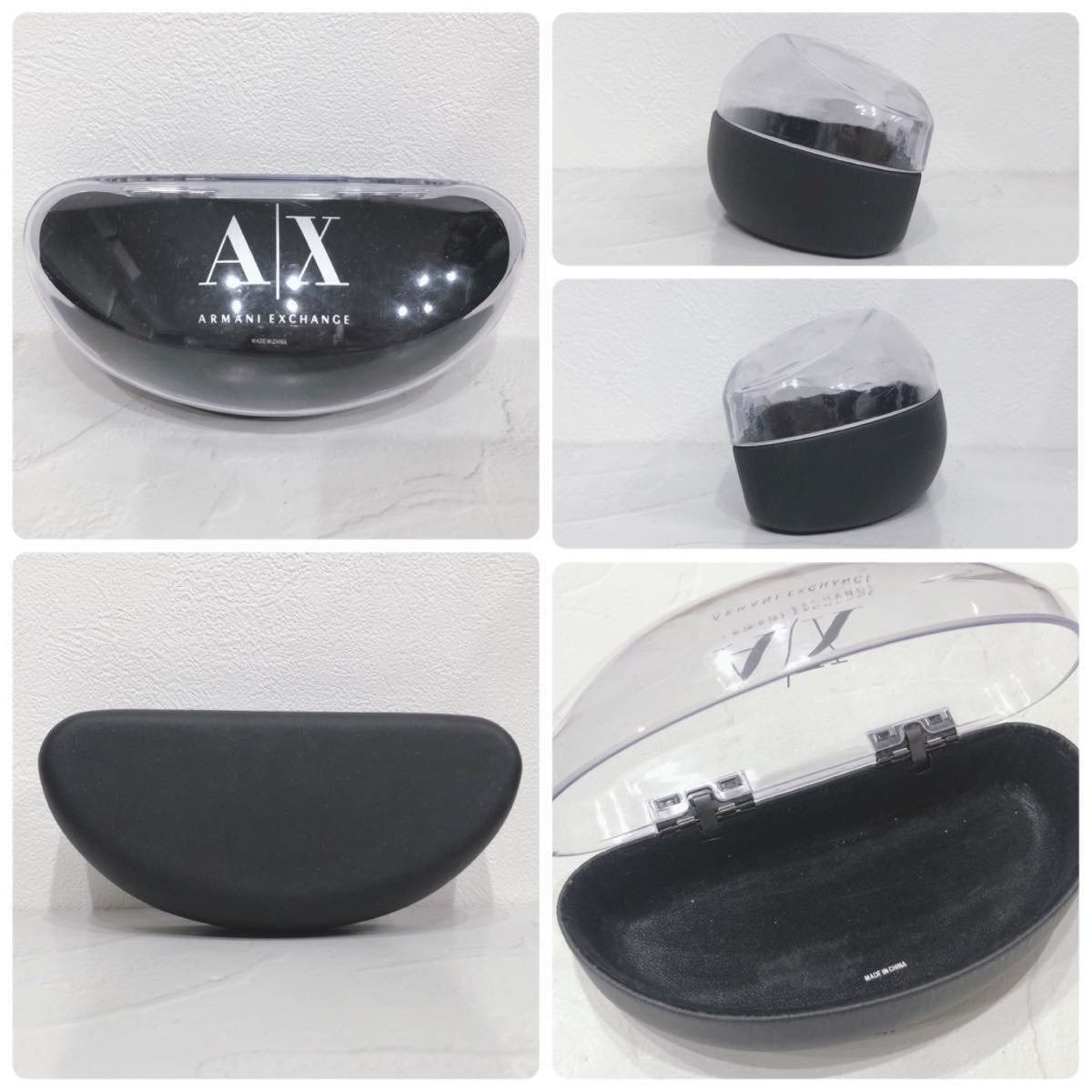 * beautiful goods * ARMANIEXCHANGE Armani Exchange sunglasses blue black gradation lens storage case men's free shipping 