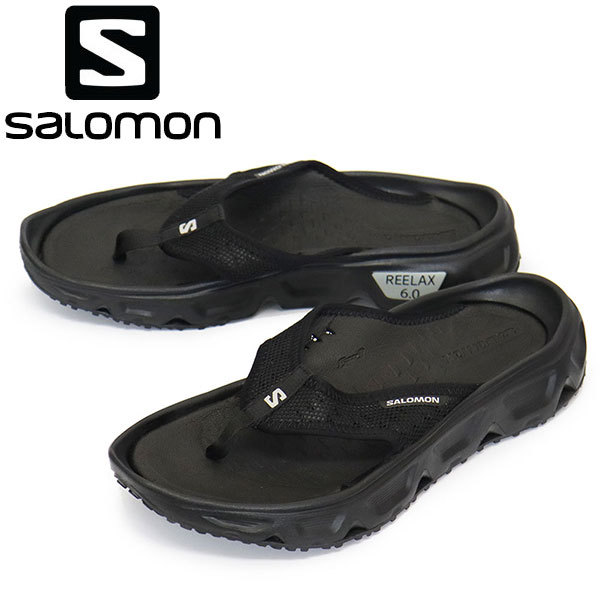 Salomon (サロモン) L47110800 REELAX BREAK 6.0 リラックスブレーク 6.0 リカバリーサンダル Black x Black x Alloy SL026 26.5cm