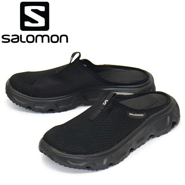 Salomon (サロモン) L47112000 REELAX SLIDE 6.0 リラックススライド 6.0 リカバリーシューズ Black x Black x Alloy SL025 26.0cm_Salomon