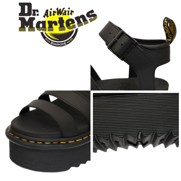 Dr.Martens (ドクターマーチン) WMS 27296001 ZEBRILUS BLAIRE レディース ストラップ レザーサンダル BLACK UK5-約24.0cm_Dr.Martensドクターマーチン正規取扱店THRE