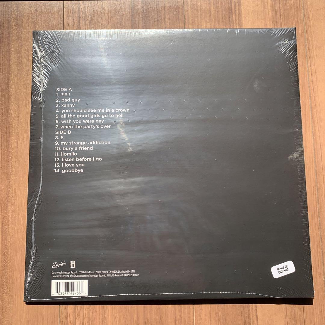 Billie Eilish ビリー・アイリッシュ When We All Fall Asleep, Where Do We Go? 限定盤LP アナログレコード 新品未開封