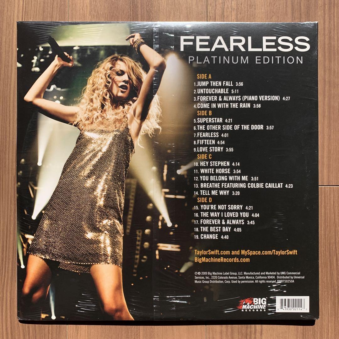 Taylor Swift テイラー・スウィフト Fearless Platinum Edition 2LP US盤 アナログレコード 新品未開封