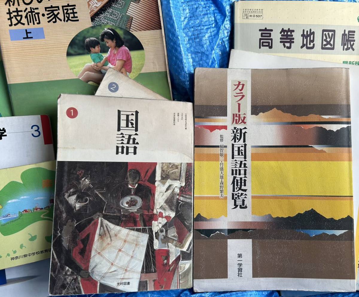 教科書集【90年代 中学校高校】数学国語家庭科英語古典地図帳楽譜【以下検索用】学び直し塾講師教育中学生高校生資料集 新国語便覧_画像5