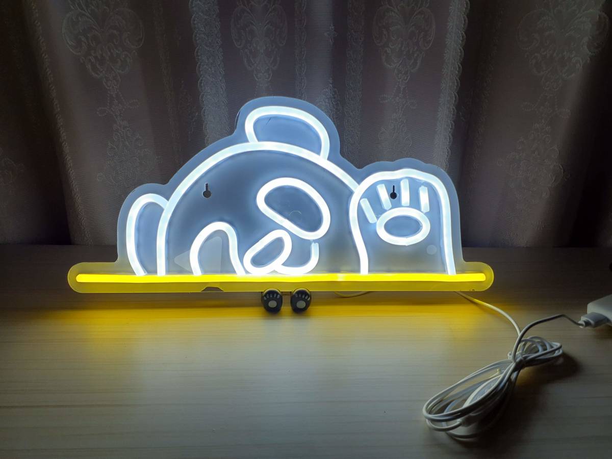 ☆★ パンダ Hello～♪ 永遠のマスコット ☆ パンダ ★ NEON SIGN お部屋 キッチンカー 店舗 ネオン看板 USB電源 ★☆ 【送料無料♪】_商品画像