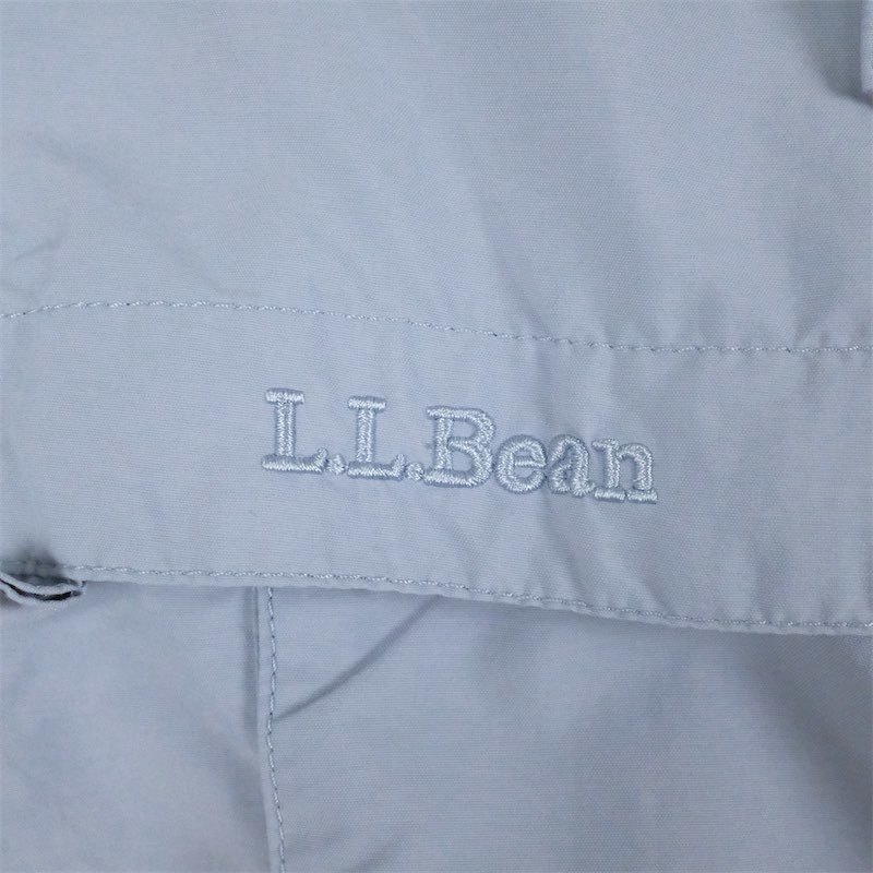 古着 大きいサイズ エルエルビーン 長袖フィッシングシャツ メンズUS-2XLサイズ 無地 水色 ブルーグレー系 tn-2150n_画像6