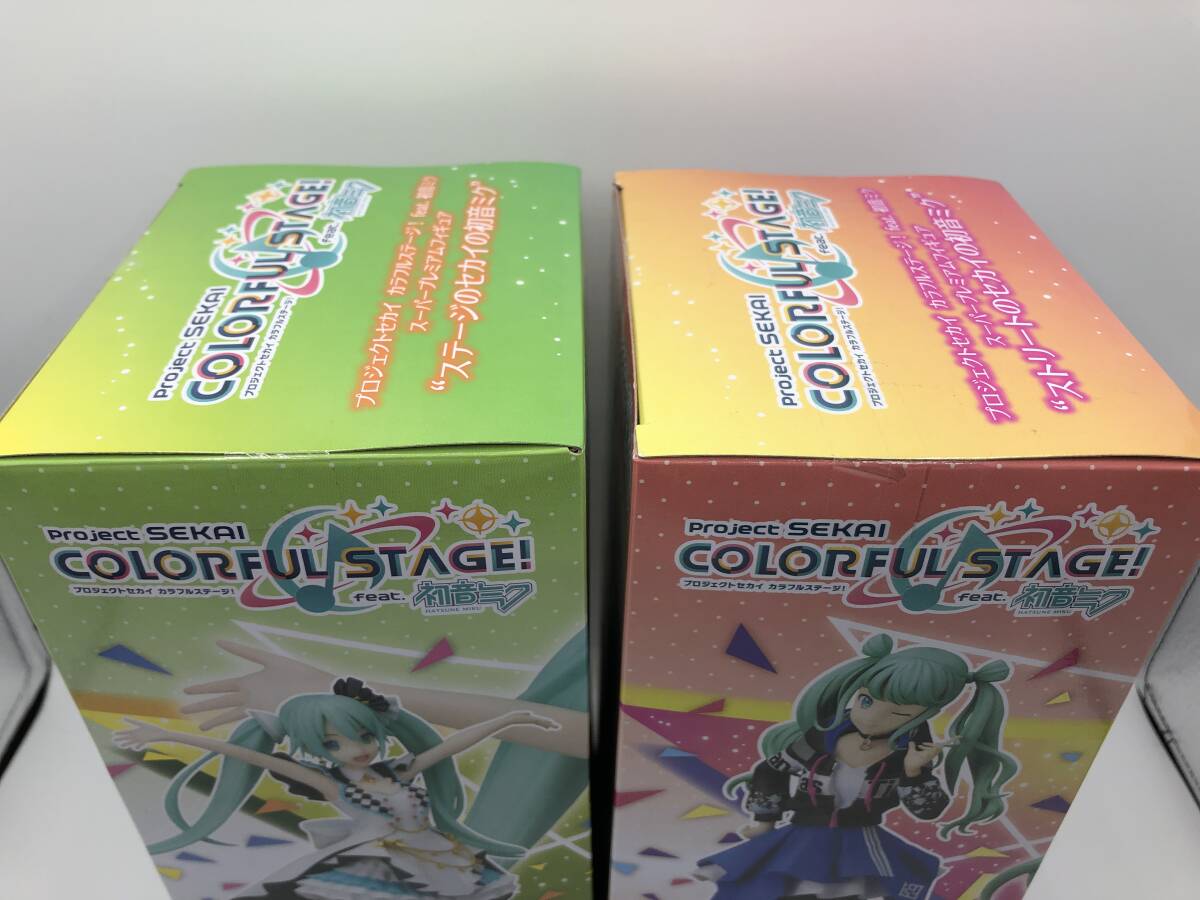 【未開封品・プライズ・ダメージ有り】プロジェクトセカイカラフルステージ!　初音ミク　ステージのセカイ・ストリートのセカイ(20240224)_画像7