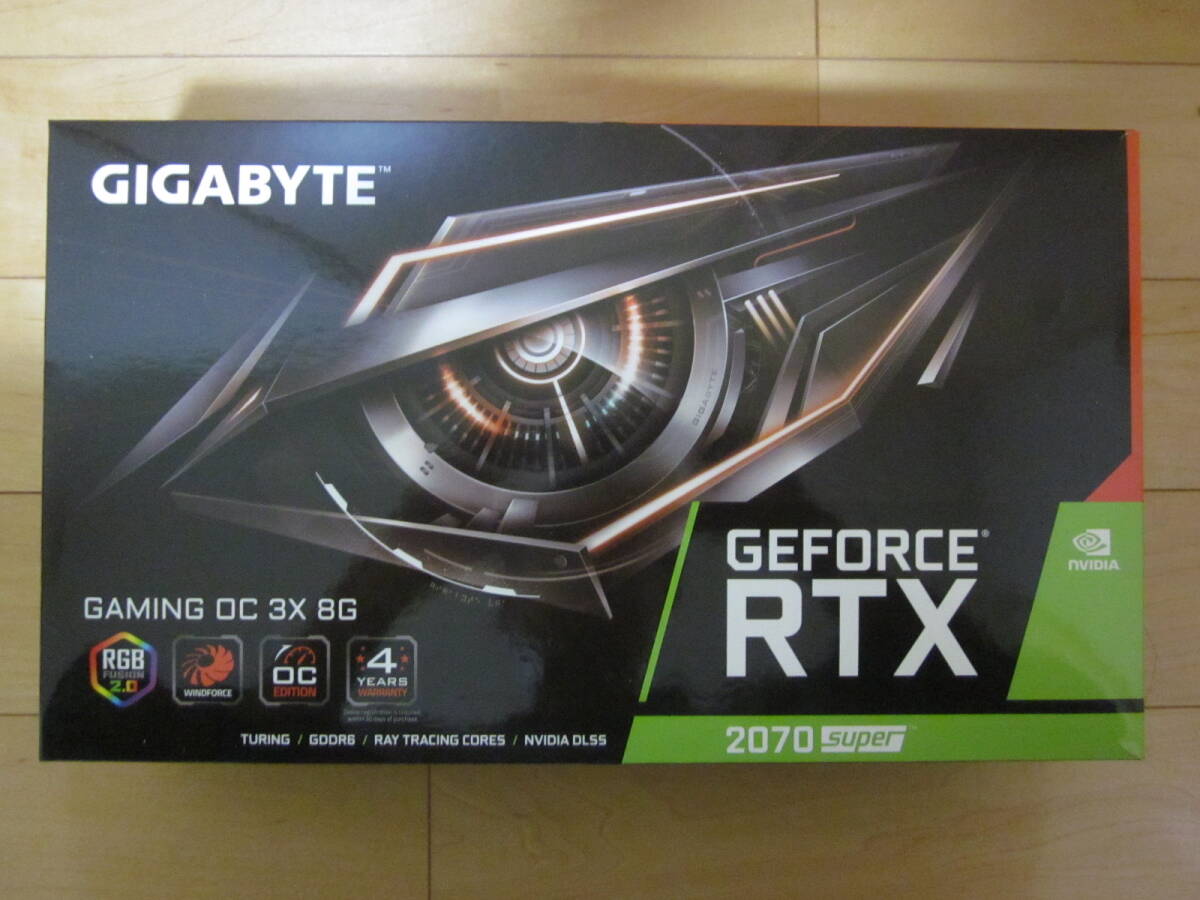 【中古・動作確認済】 GIGABYTE　NVIDIA GeForce RTX2070 SUPER GAMING OC 3X 8G GDDR6 グラフィックスカード_画像1