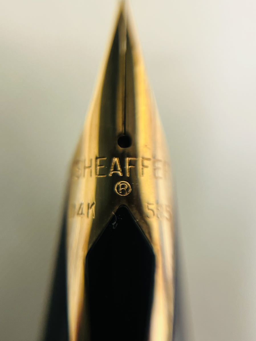 【SHEAFFER/シェーファー】万年筆 インペリアル スターリングシルバーペン先 14K585 文房具 筆記用具 コレクション 現状品 銀 14金_画像5