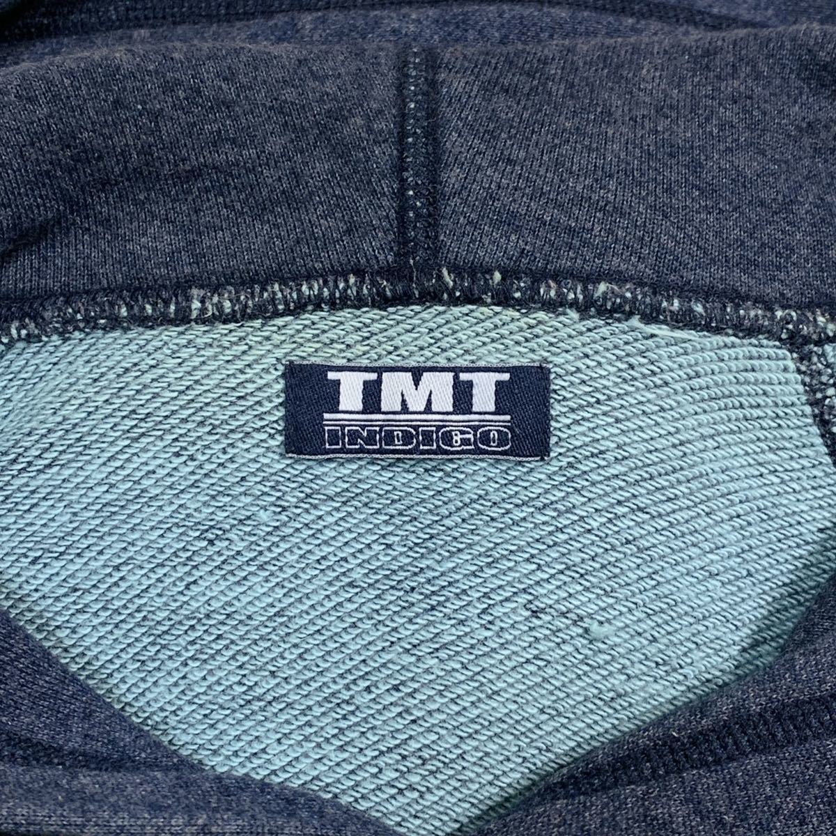 【TMT × R&Co】ティーエムティー TMT SURF インディゴ スウェットパーカー パーカー Mの画像6