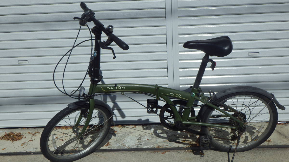 折りたたみ自転車 DAHON Suv D6 緑 現状車 ジャンク品_画像1