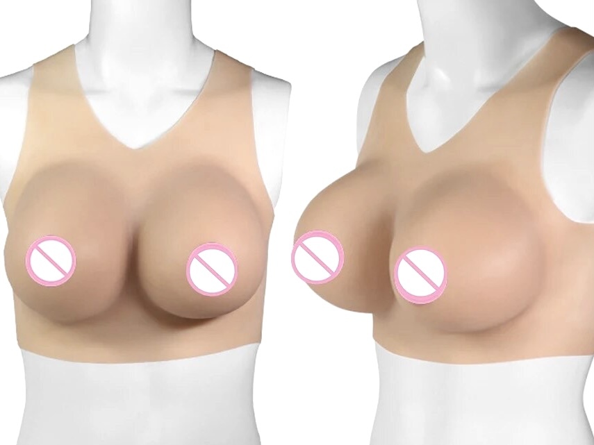 ☆リアル巨乳コスチューム☆ 伸縮シリコン素材　女装コスチューム　胸スーツ　Ｆ～Ｇカップ　男女兼用　コスプレ　イベント　豊胸　女装
