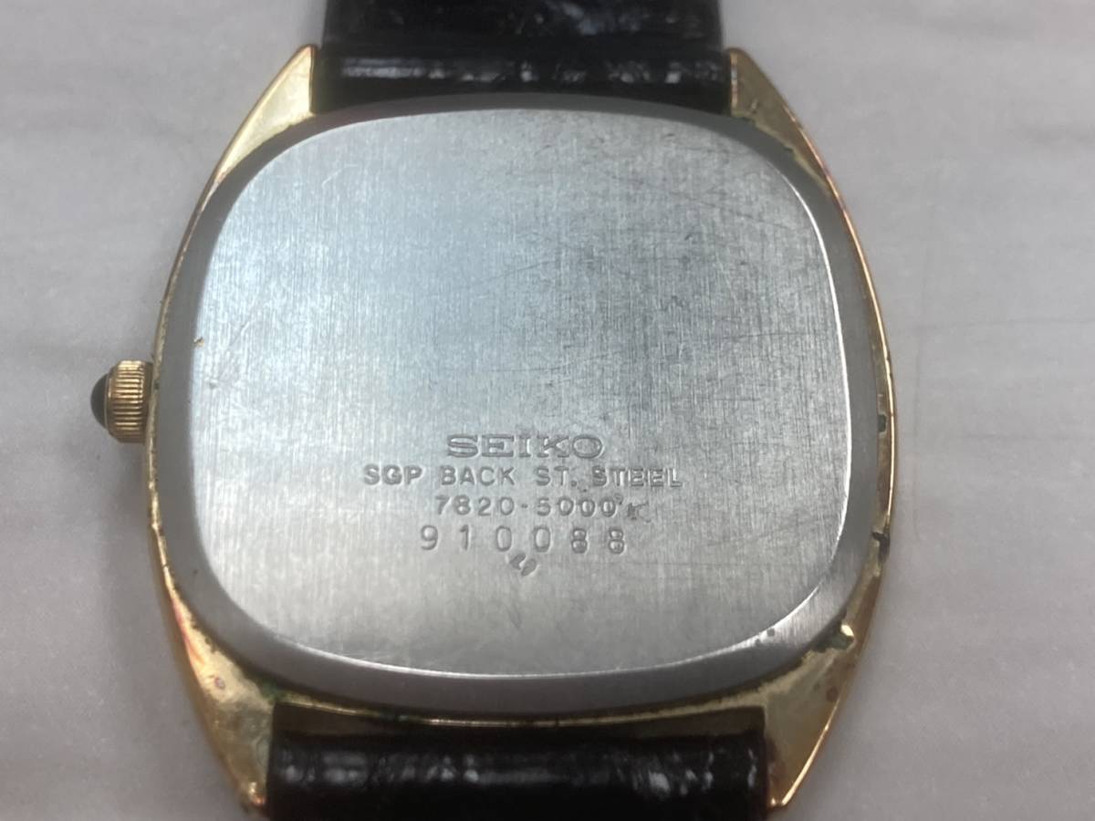 F2/13⑥ 1円～ SEIKO セイコー クォーツ 7820-5000 腕時計 テスター○_画像5