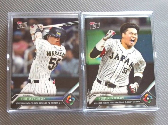 Topps now 村上宗隆　WBC　メキシコ戦サヨナラ　USA戦同点HR　各1枚　