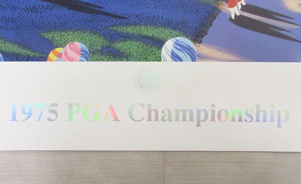 送料300円(税込)■ch956■ヒロ・ヤマガタ アートポスター 1975 PGA Championship【シンオク】_画像5