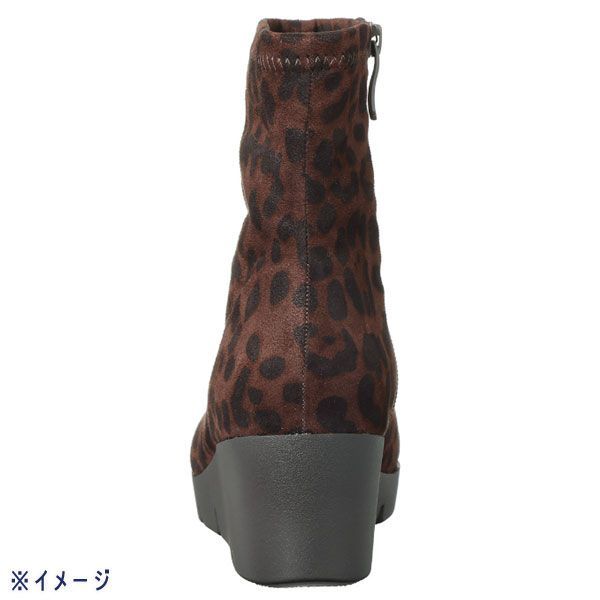 送料300円(税込)■zh307■ヌーベルヴォーグ リラックス 裏起毛 厚底ブーツ 23.5cm 11500円相当【シンオク】_画像4