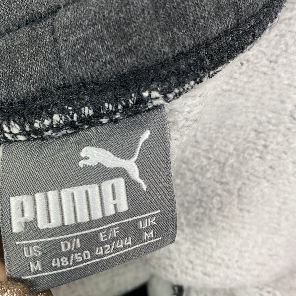 B7 PUMA プーマ ロング トラック パンツ スウェット ロゴ 刺繍 スポーツ トレーニング カジュアル メンズ グレー サイズ US Mの画像5