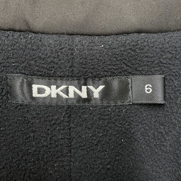 B5 DKNY ダナキャランニューヨーク ジップアップ ジャケット Wジップ アウター 裏地 フリース レディース ダークブラウン 6_画像7