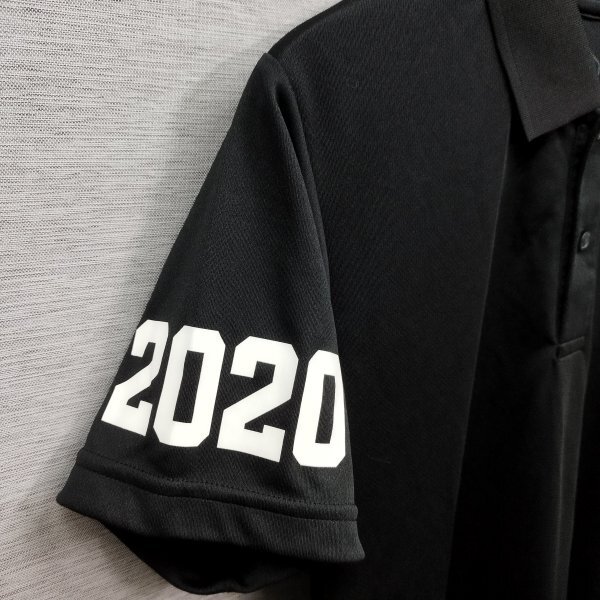 B549 asics panasonic 半袖 ポロシャツ L ブラック 東京 オリンピック 2020 TOKYO Olympic グッズ スポーツ 祭典 ロゴ プリント_画像7