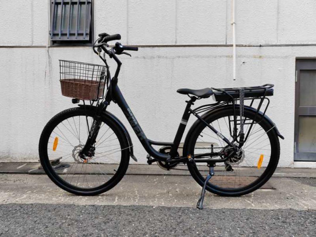 未使用品 電動アシスト自転車 7段変速ギア 28インチ ママチャリ シティサイクル ブラック