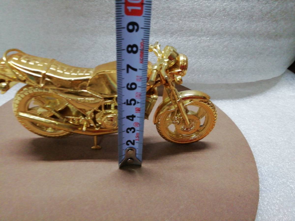 ◆ GOLD オートバイ YAMAHA ヤマハ RZ 250【金属製 置き物 およそ重さ450gの画像9