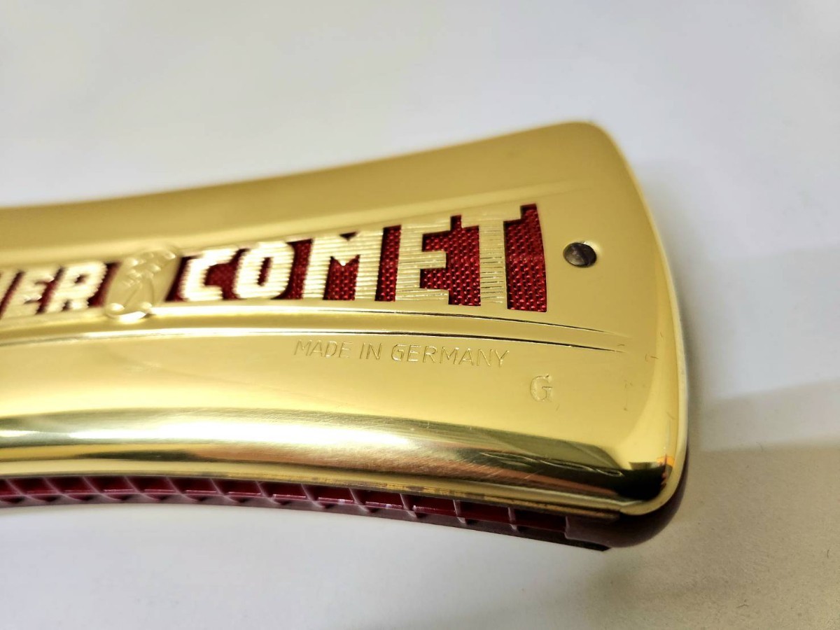 HOHNER COMET ホーナー コメット ハーモニカ ドイツ製 ケース付き ゴールド _画像5