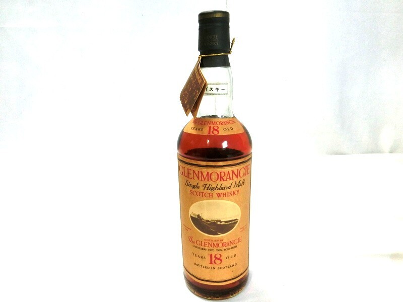 1000円スタート スコッチウイスキー GLEN MORANGIE Single Highland Malt 18年 木箱付 グレンモーレンジ 750ml 43% 未開栓 2 お酒⑳812_画像2