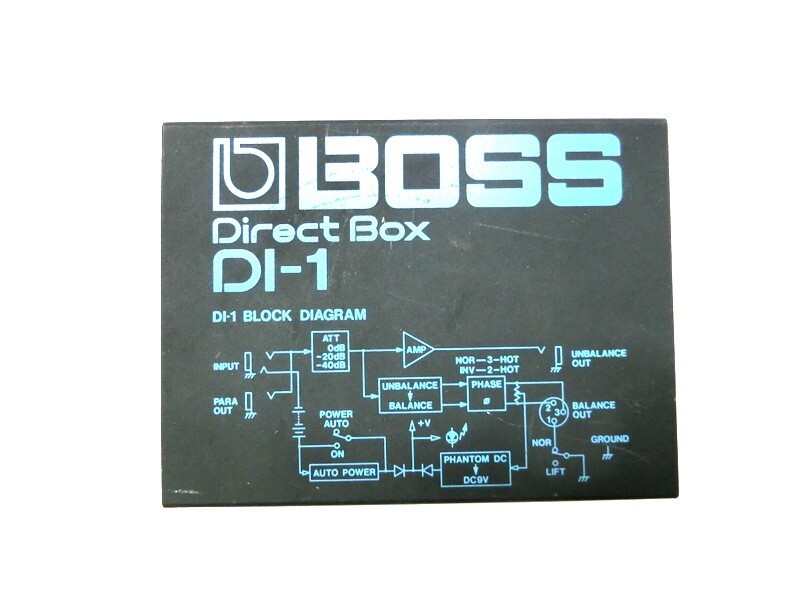 1000円スタート ダイレクトボックス BOSS Direct Box DI-1 通電動作未確認 本体のみ ボス 機材 PA機器 アクティブ型 ライブ バンド 2 DDD60_画像2