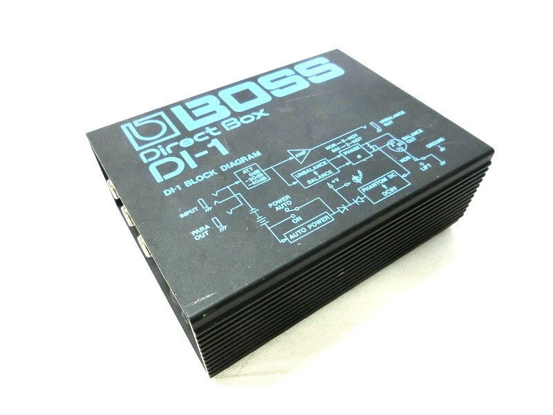 1000円スタート ダイレクトボックス BOSS Direct Box DI-1 通電動作未確認 本体のみ ボス 機材 PA機器 アクティブ型 ライブ バンド 2 DDD60_画像1