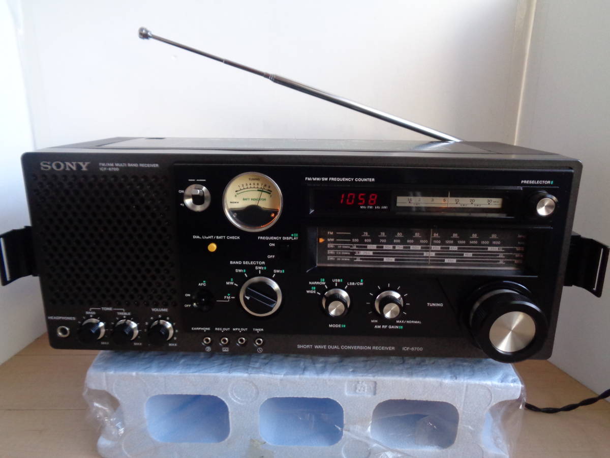 SONY ソニー　ICF6700　5バンドラジオ（FM/MW/SW1～3）整備作動品_画像1