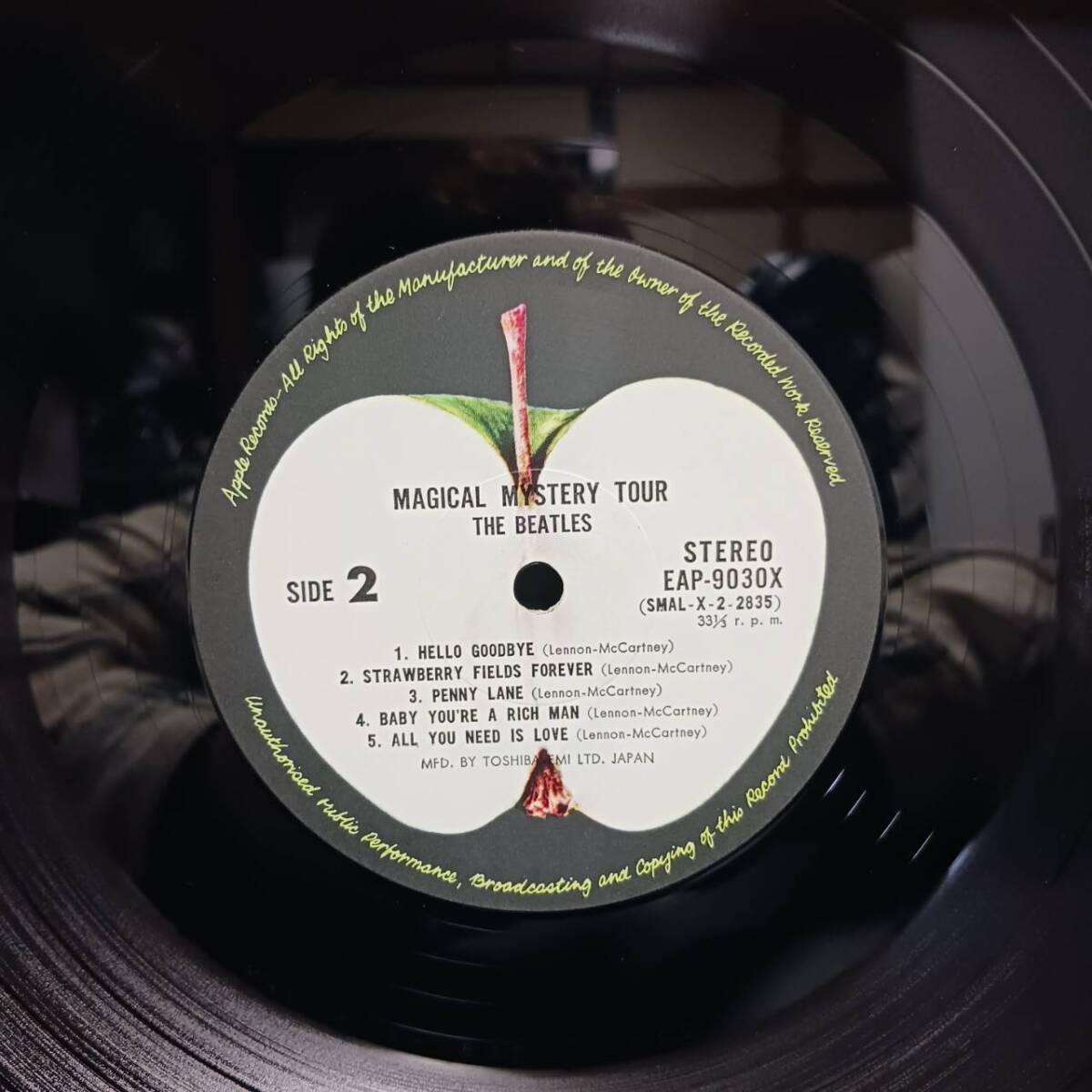 LPレコード 国内盤 帯付 ビートルズ マジカル・ミステリー・ツアー THE BEATLES Magical Mystery Tour Apple RECORDS 管理番号YH-133_画像7