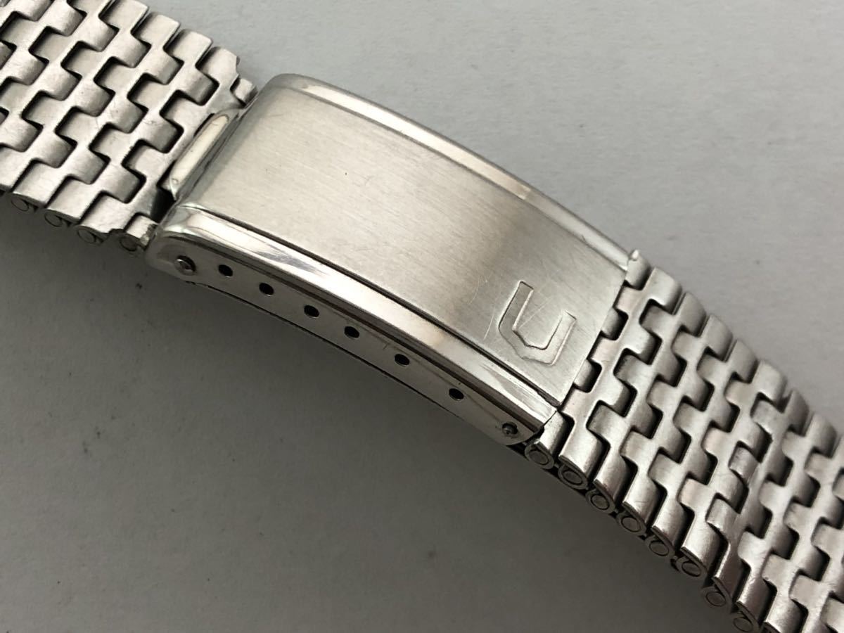バックル 腕時計用 ユニバーサルジュネーブ ベルト ブレスレット universal geneve 改造品 ゲイフレア bracelet stainless _画像1