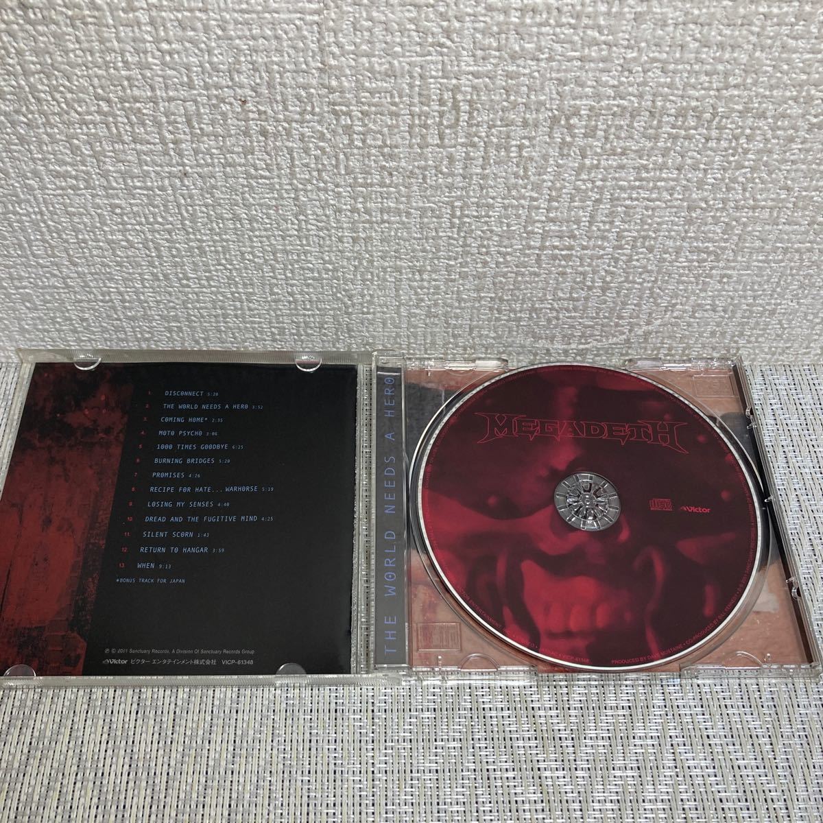 帯付CD/メガデス/ワールド・ニーズ・ア・ヒーロー/MEGADETH/盤面美品_画像4